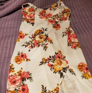 Floral spaghetti strap dress